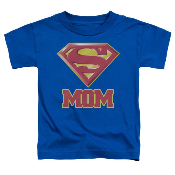 SUPERMAN : SUPER MOM S\S TODDLER TEE Royal Blue LG (4T) Online Hot Sale