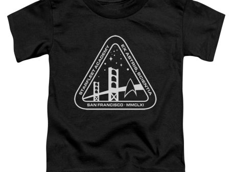 STAR TREK : WHITE ACADEMY LOGO S\S TODDLER TEE BLACK MD (3T) Online Sale