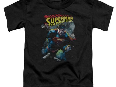 SUPERMAN : THROUGH THE RUBBLE S\S TODDLER TEE Black MD (3T) Online now