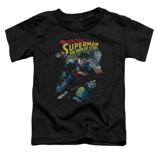 SUPERMAN : THROUGH THE RUBBLE S\S TODDLER TEE Black MD (3T) Online now