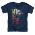 SUPERMAN : STEEL FLIGHT S\S TODDLER TEE NAVY MD (3T) Supply