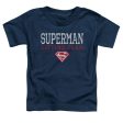 SUPERMAN : LIFTING TEAM S\S TODDLER TEE Navy LG (4T) Hot on Sale