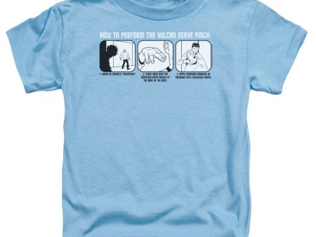 STAR TREK : VULCAN NERVE PINCH S\S TODDLER TEE CAROLINA BLUE LG (4T) Cheap