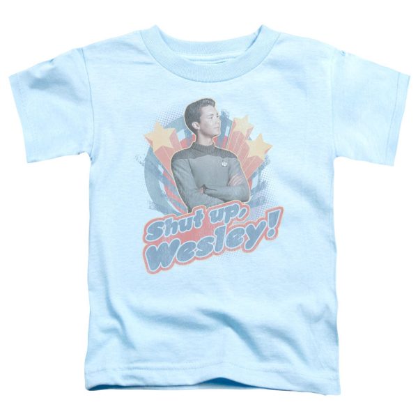 STAR TREK : SHUT UP WESLEY S\S TODDLER TEE LIGHT BLUE MD (3T) Supply