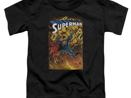 SUPERMAN : ONE S\S TODDLER TEE Black MD (3T) on Sale