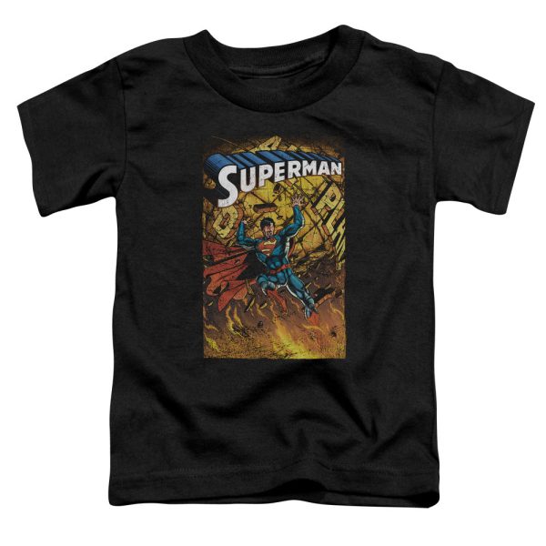 SUPERMAN : ONE S\S TODDLER TEE Black MD (3T) on Sale