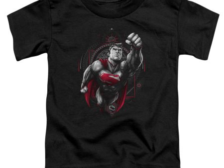 SUPERMAN : PROPAGANDA SUPERMAN S\S TODDLER TEE Black LG (4T) on Sale