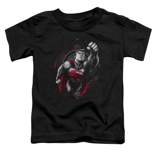 SUPERMAN : PROPAGANDA SUPERMAN S\S TODDLER TEE Black LG (4T) on Sale