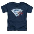 SUPERMAN : SUPERMAN AND CRYSTAL LOGO S\S TODDLER TEE NAVY MD (3T) Online Hot Sale