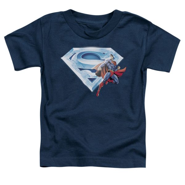 SUPERMAN : SUPERMAN AND CRYSTAL LOGO S\S TODDLER TEE NAVY MD (3T) Online Hot Sale