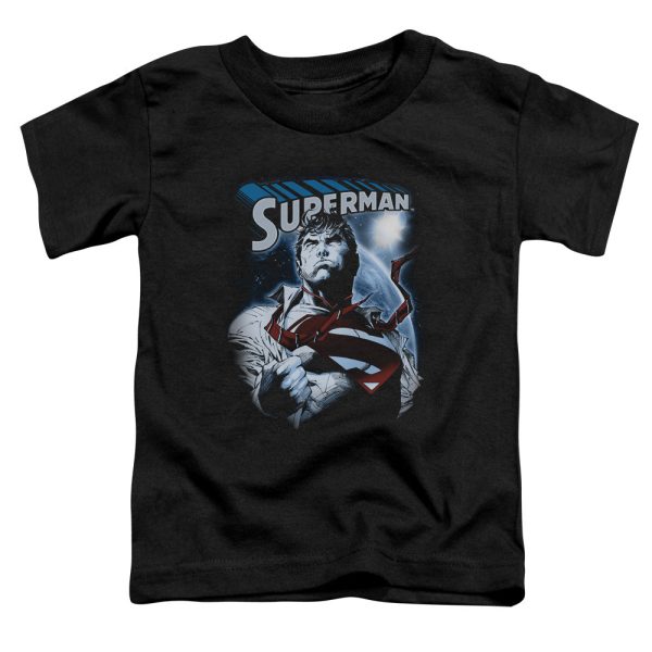 SUPERMAN : PROTECT EARTH S\S TODDLER TEE Black SM (2T) Online Hot Sale