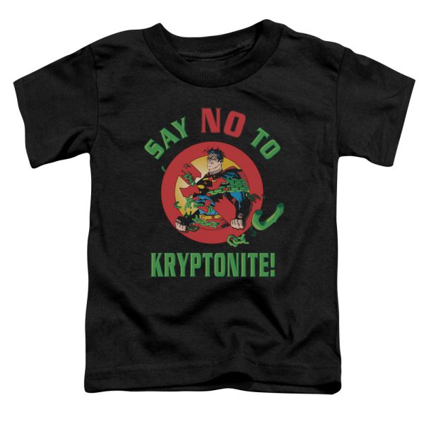 SUPERMAN : SAY NO TO KRYPTONITE S\S TODDLER TEE BLACK LG (4T) Cheap