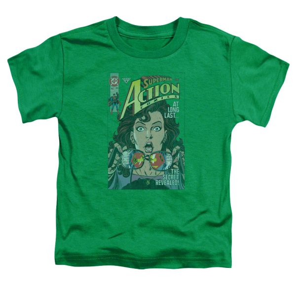 SUPERMAN : SECRET REVEALVED S\S TODDLER TEE KELLY GREEN MD (3T) Online Sale