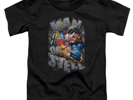 SUPERMAN : RIPPING STEEL S\S TODDLER TEE BLACK SM (2T) Online Sale