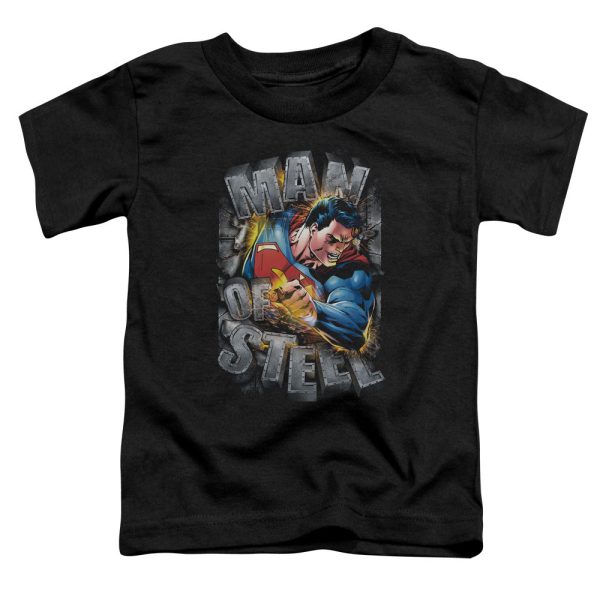 SUPERMAN : RIPPING STEEL S\S TODDLER TEE BLACK SM (2T) Online Sale