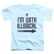 STAR TREK : WITH ILLOGICAL S\S TODDLER TEE Light Blue MD (3T) Sale