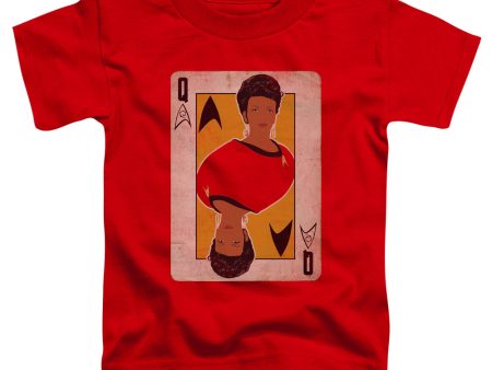 STAR TREK : THE ORIGINAL SERIES QUEEN S\S TODDLER TEE Red LG (4T) For Cheap