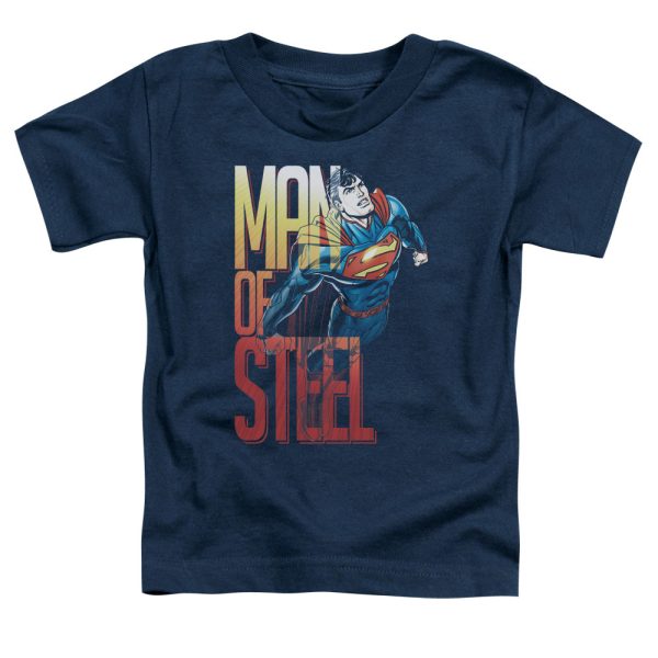 SUPERMAN : STEEL FLIGHT S\S TODDLER TEE NAVY SM (2T) Online now