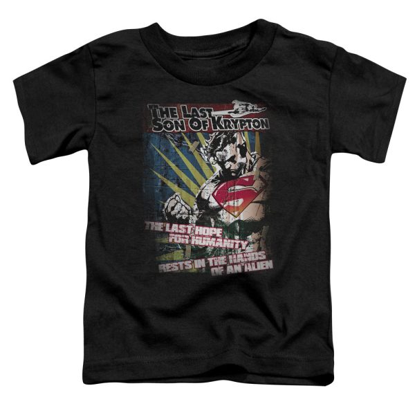 SUPERMAN : LAST HOPE S\S TODDLER TEE BLACK LG (4T) Online