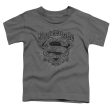 SUPERMAN : SCROLLING SHIELD S\S TODDLER TEE CHARCOAL LG (4T) on Sale