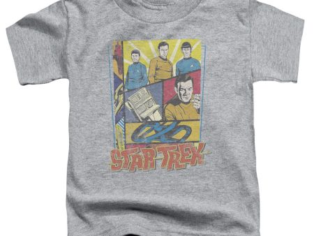 STAR TREK : VINTAGE COLLAGE TODDLER SHORT SLEEVE ATHLETIC HEATHER XL (5T) Supply