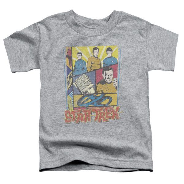 STAR TREK : VINTAGE COLLAGE TODDLER SHORT SLEEVE ATHLETIC HEATHER XL (5T) Supply