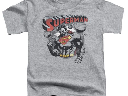 SUPERMAN : SUPER KO TODDLER SHORT SLEEVE Athletic Heather XL (5T) Discount