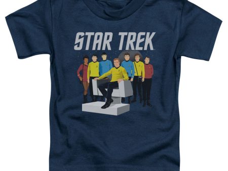 STAR TREK : VECTOR CREW S\S TODDLER TEE NAVY MD (3T) on Sale