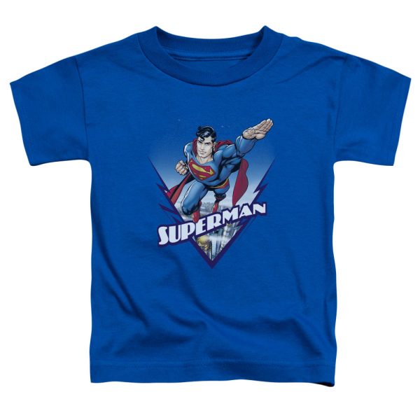 SUPERMAN : LOOKS LIKE A JOB FOR S\S TODDLER TEE ROYAL BLUE LG (4T) For Discount