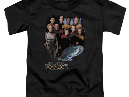 STAR TREK : VOYAGER CREW S\S TODDLER TEE BLACK MD (3T) Hot on Sale