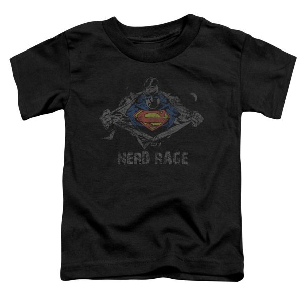 SUPERMAN : NERD RAGE S\S TODDLER TEE BLACK MD (3T) Online