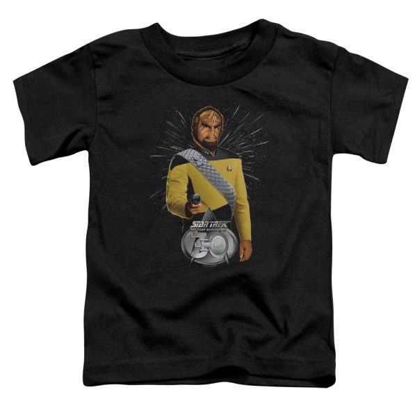 STAR TREK : WORF 30 S\S TODDLER TEE Black LG (4T) Supply