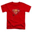 SUPERMAN : SUPER MECH SHIELD S\S TODDLER TEE RED LG (4T) Online