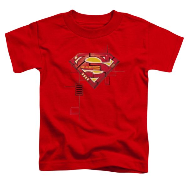 SUPERMAN : SUPER MECH SHIELD S\S TODDLER TEE RED LG (4T) Online