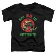 SUPERMAN : SAY NO TO KRYPTONITE S\S TODDLER TEE BLACK MD (3T) For Sale