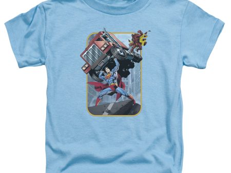 SUPERMAN : PICK UP MY TRUCK S\S TODDLER TEE Carolina Blue LG (4T) Cheap