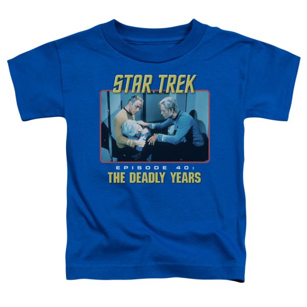 STAR TREK THE ORIGINAL SERIES : EPISODE 40 S\S TODDLER TEE ROYAL BLUE LG (4T) Sale