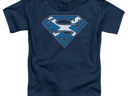 SUPERMAN : SCOTTISH SHIELD S\S TODDLER TEE NAVY MD (3T) For Cheap