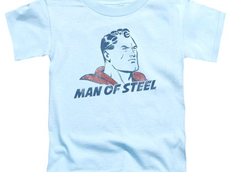 SUPERMAN : THE-MAN S\S TODDLER TEE LIGHT BLUE SM (2T) For Discount