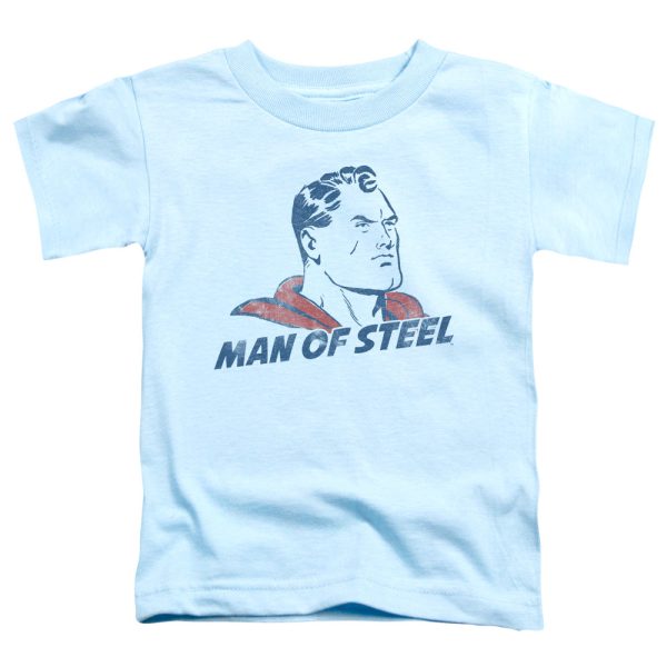 SUPERMAN : THE-MAN S\S TODDLER TEE LIGHT BLUE SM (2T) For Discount