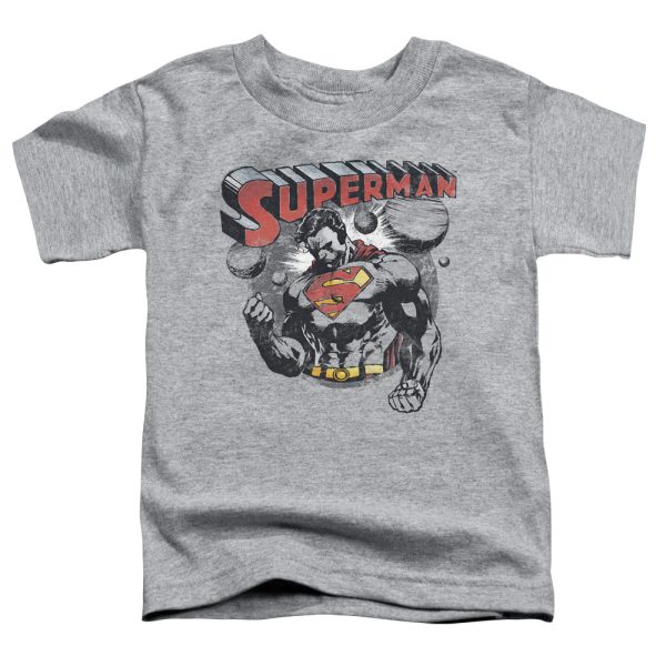 SUPERMAN : SUPER KO S\S TODDLER TEE Athletic Heather LG (4T) Online Sale