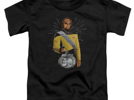 STAR TREK : WORF 30 S\S TODDLER TEE Black MD (3T) on Sale