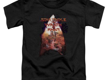 STAR TREK : TWOK POSTER S\S TODDLER TEE BLACK MD (3T) For Sale