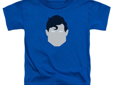 SUPERMAN : SUPES HEAD TODDLER SHORT SLEEVE Royal Blue XL (5T) For Cheap