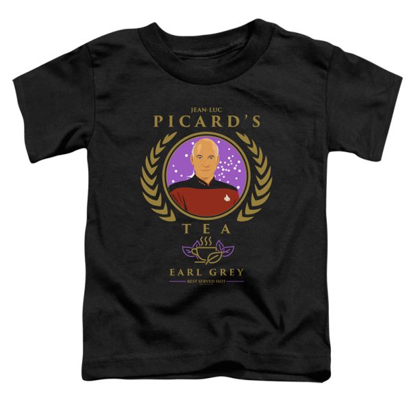 STAR TREK THE NEXT GENERATION : TEA EARL GREY HOT S\S TODDLER TEE Black LG (4T) Online