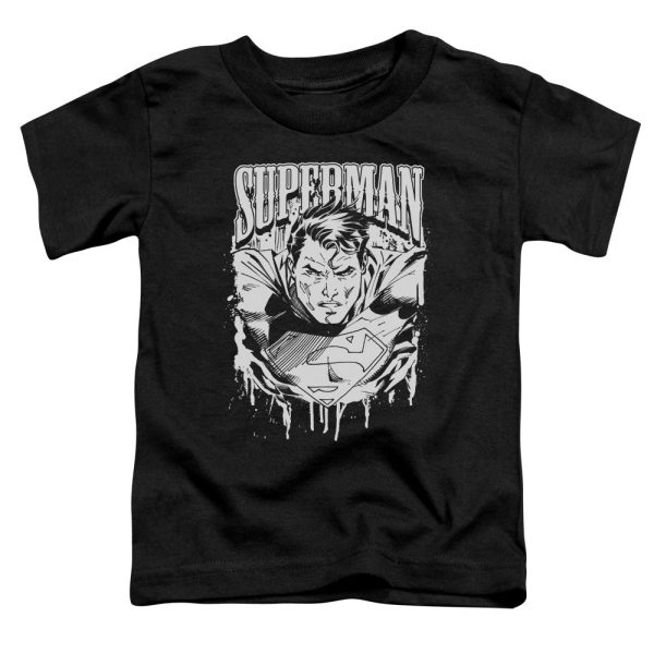 SUPERMAN : SUPER METAL S\S TODDLER TEE BLACK MD (3T) Online now