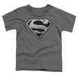 SUPERMAN : SUPER METALLIC SHIELD TODDLER SHORT SLEEVE CHARCOAL XL (5T) Sale