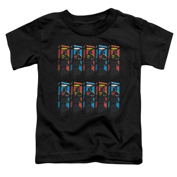 SUPERMAN : SUPER BOOTHS S\S TODDLER TEE Black LG (4T) For Sale