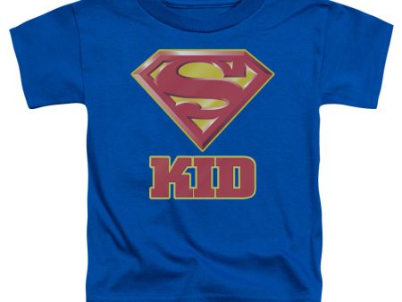 SUPERMAN : SUPER KID TODDLER SHORT SLEEVE ROYAL BLUE XL (5T) For Discount