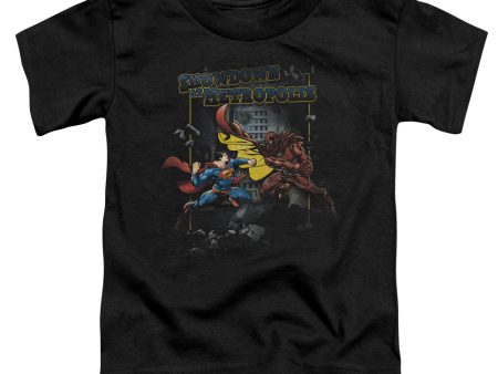 SUPERMAN : SHOWDOWN S\S TODDLER TEE BLACK LG (4T) For Sale